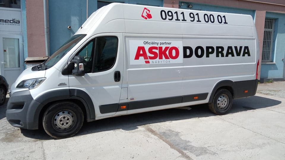 Polep dodávky ASKO